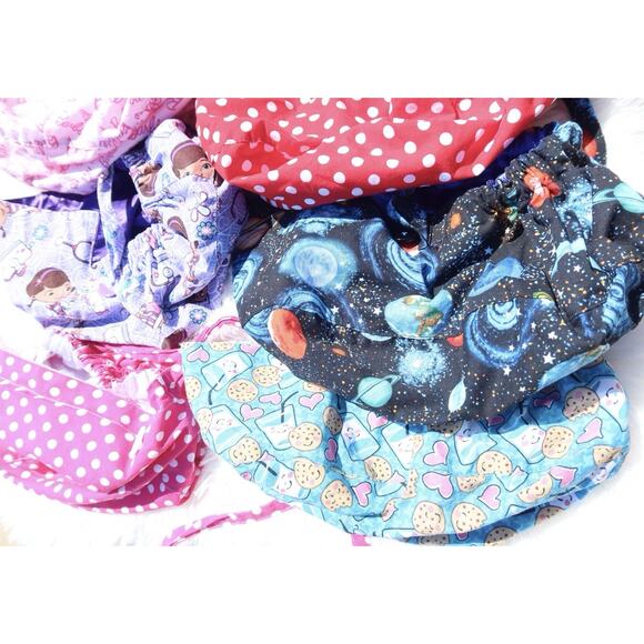 Lot of 20 Custom Nurse Scrub Caps 16 Silk Lined Hello Kitty Barbie Bouffant main image 8